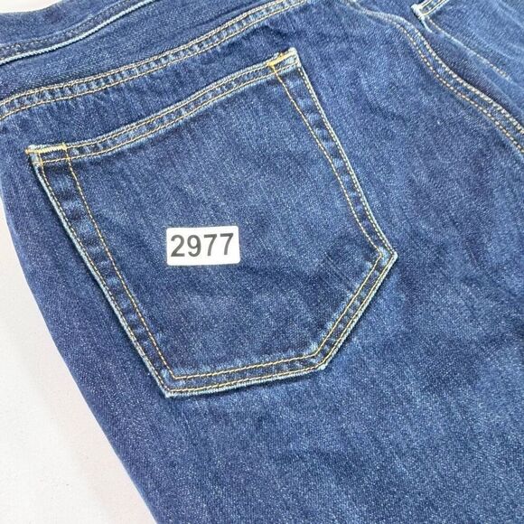 J Crew Jeans Sutton Mens 34x32 Straight Dark Wash Denim Signature Flex - Picture 8 of 8
